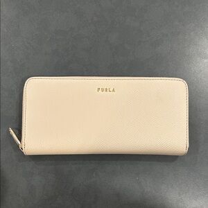 Furla Zip Around Textured Leather Wallet